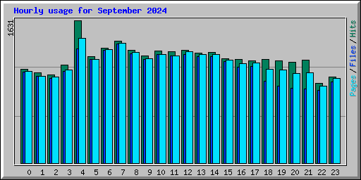 Hourly usage for September 2024