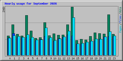 Hourly usage for September 2026